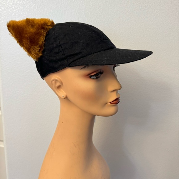 Vintage Arlin handmade Baseball Cap Cute with Fox Ears Unisex  Camping Cap - Picture 7 of 11